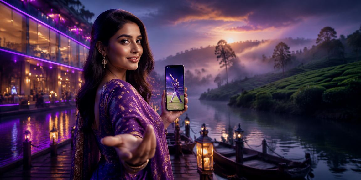 সিলেটে চা বাগানে বসে মোবাইলে ক্রিকেট বেটিং উপভোগ করছেন ব্যবহারকারী